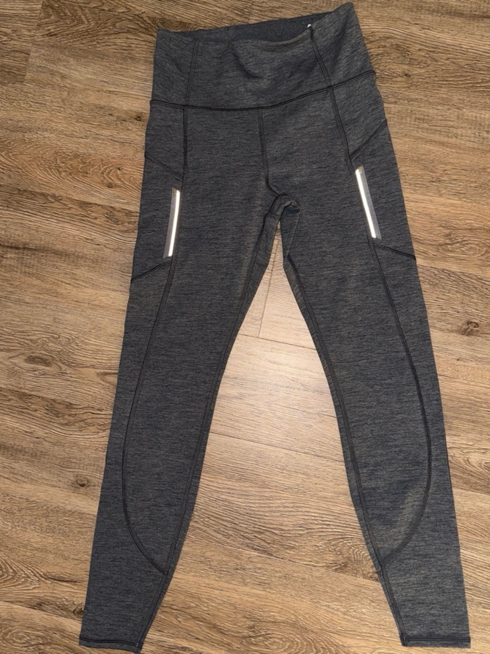 Athleta Rainier Heathered Gray Tight Leggings